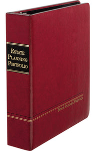 1.5" Red Angle-D ring Estate Planning Portfolio ($19.38 ea., sold in cases of 6)