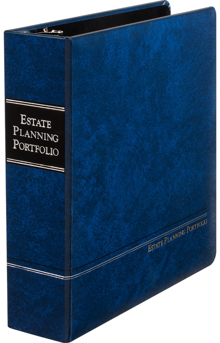 2" Blue AngleD ring Estate Planning Portfolio (22.40 ea., sold in ca Lee Printing Services