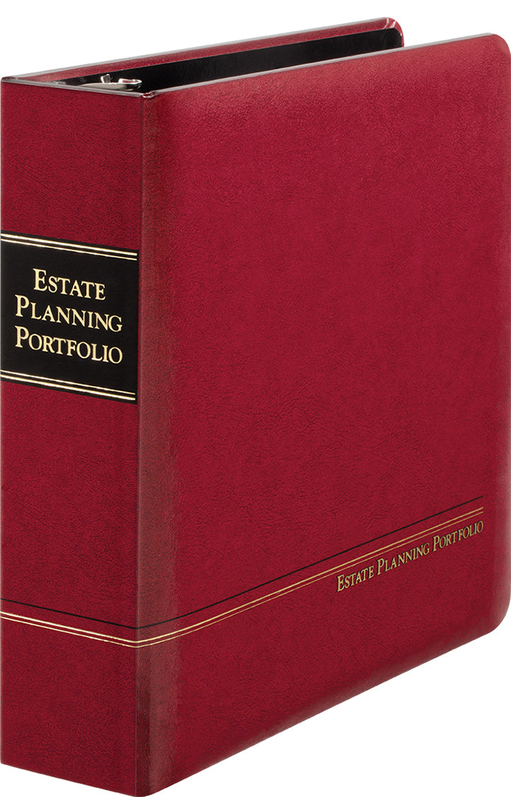 2" Red AngleD ring Estate Planning Portfolio (22.40 ea., sold in cas Lee Printing Services