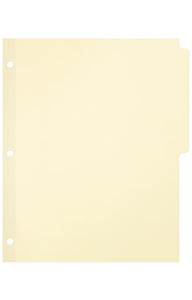 Blank Tab Dividers