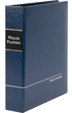 1.5" blue Angle-D ring Wealth Planning ($19.38 ea., sold in cases of 6)