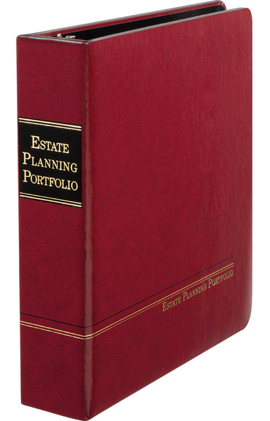 1.5" Red Angle-D ring Estate Planning Portfolio ($19.38 ea., sold in cases of 6)