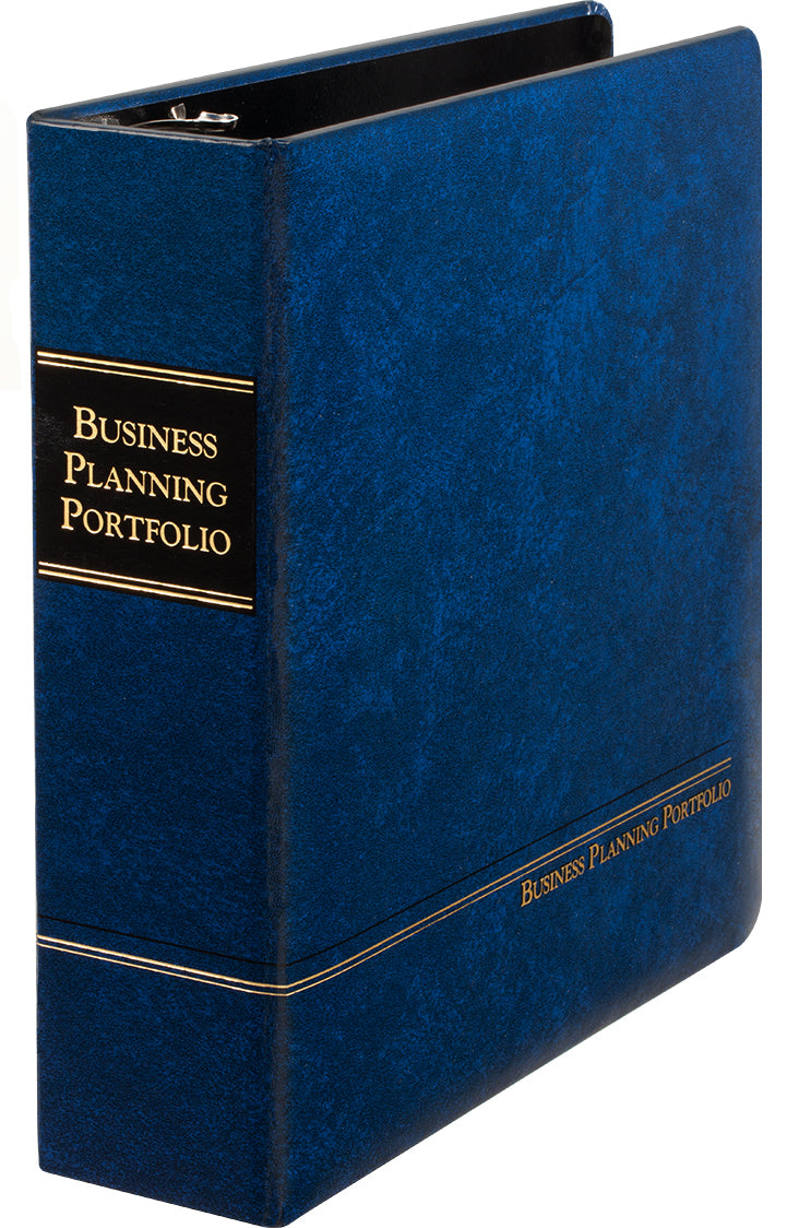 2" Blue Angle-D ring Business Planning Portfolio ($20.75 ea., sold in cases of 6)