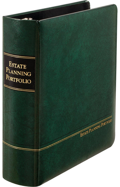 2" Green Round-ring Estate Planning Portfolio ($23.35 ea., sold in cases of 6)