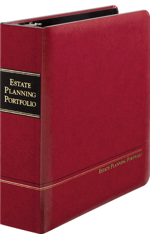 2" Red Angle-D ring Estate Planning Portfolio ($20.75 ea., sold in cases of 6)