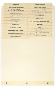 Trust Administration Tabs - Set of 24 ($6.55 ea., sold in cases of 6)