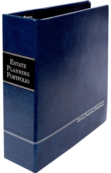 2.5 Blue Angle-D ring Estate Planning Portfolio ($21.73 ea., sold in cases of 6)
