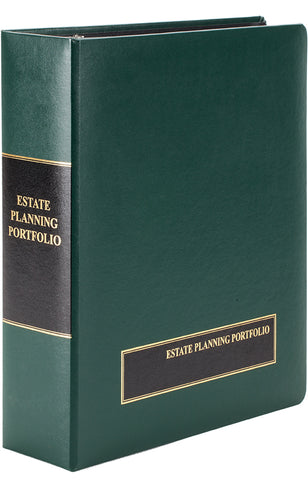 2" Green Straight-D ring Estate Planning Portfolio ($24.16 ea., sold in cases of 6)